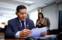 Em destaque, à bancada, senador Hamilton Mourão (Republicanos-RS).