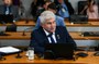 À bancada, em pronunciamento, senador Astronauta Marcos Pontes (PL-SP). 