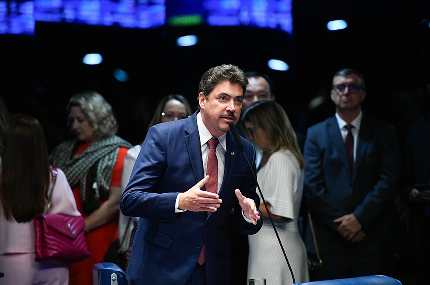 Em pronunciamento, à bancada, senador Wilder Morais (PL-GO).